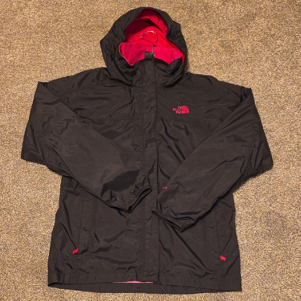 The North Face Girl's Black and Pink Performance Jacket
